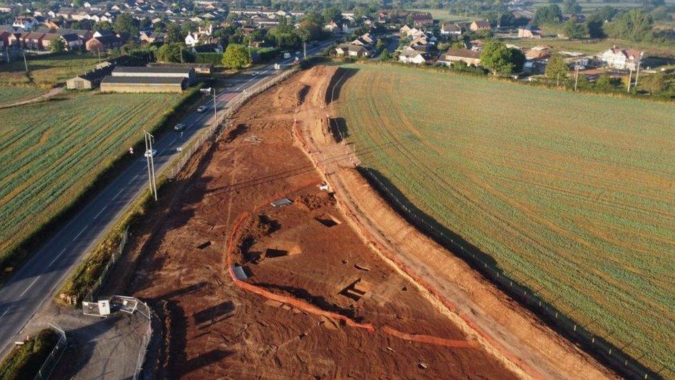 Excavations at the site