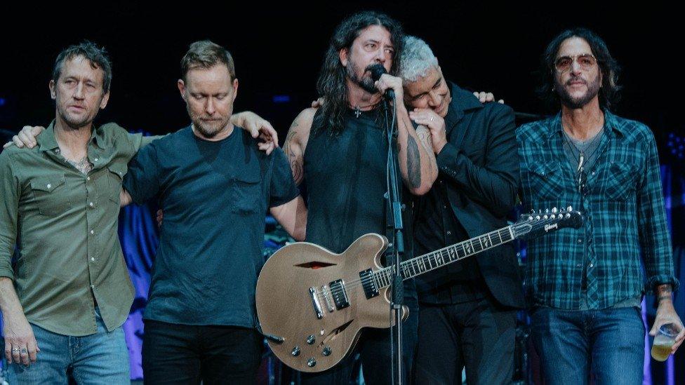 Foo Fighter speak to Wembley