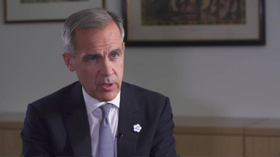 Bank of England governor Mark Carney