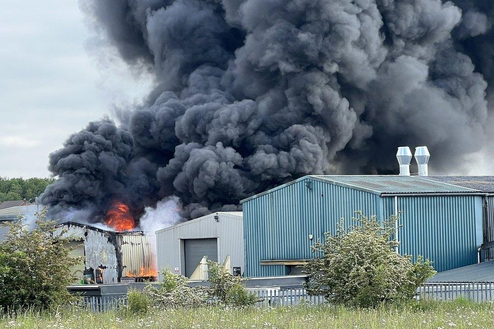 Factory fire