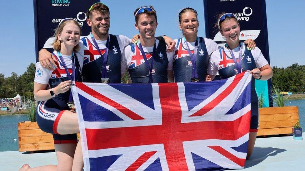 Rowing team at European Championships