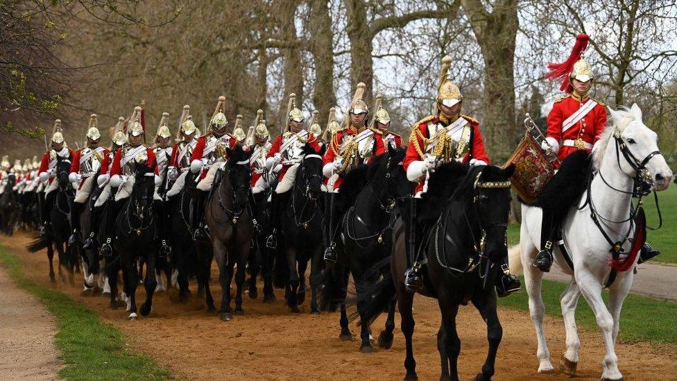 Life Guards, members of the Household Cavalry Mounted Regiment