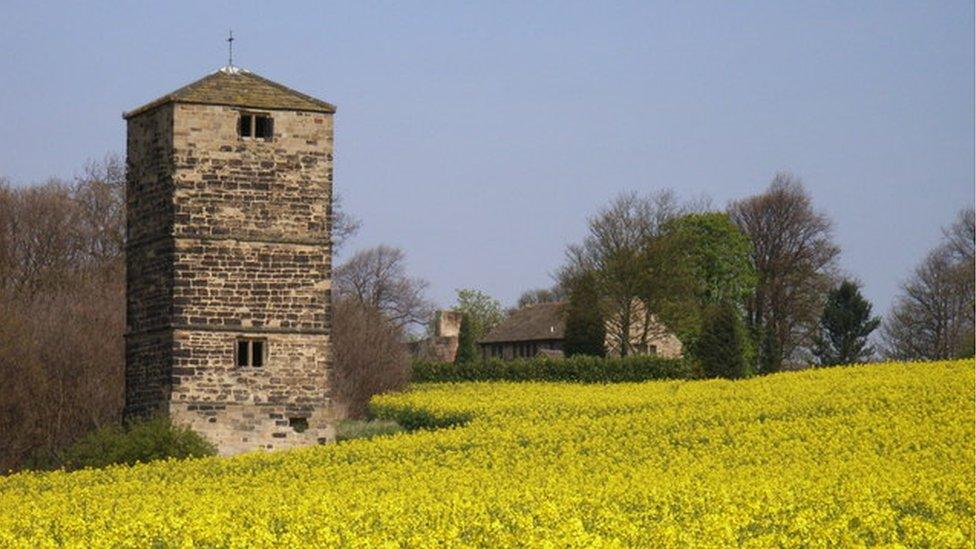 Dame Mary Bolle's water tower at Warmfield-cum-Heath