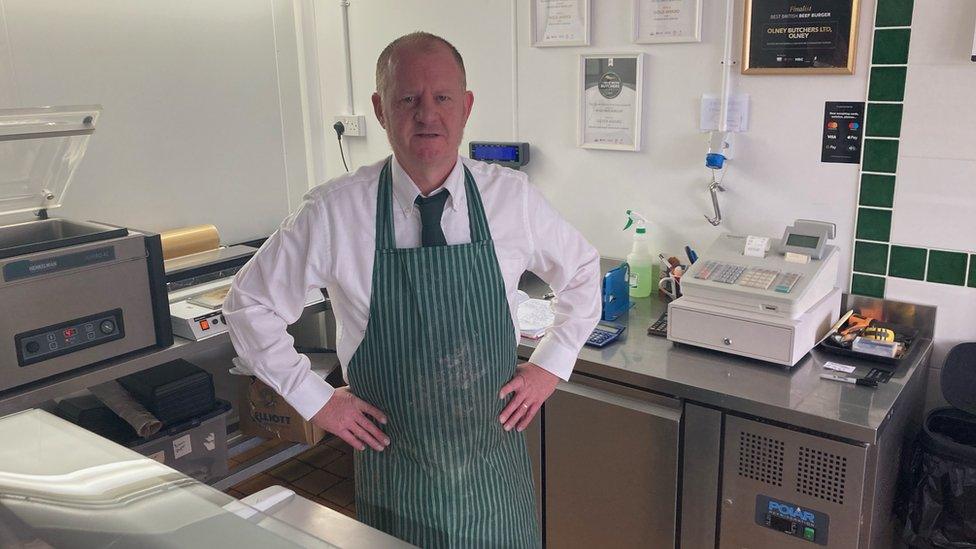 Paul Stevens of Olney butchers