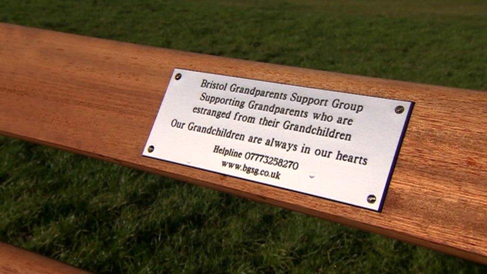 Bench on Bristol Downs