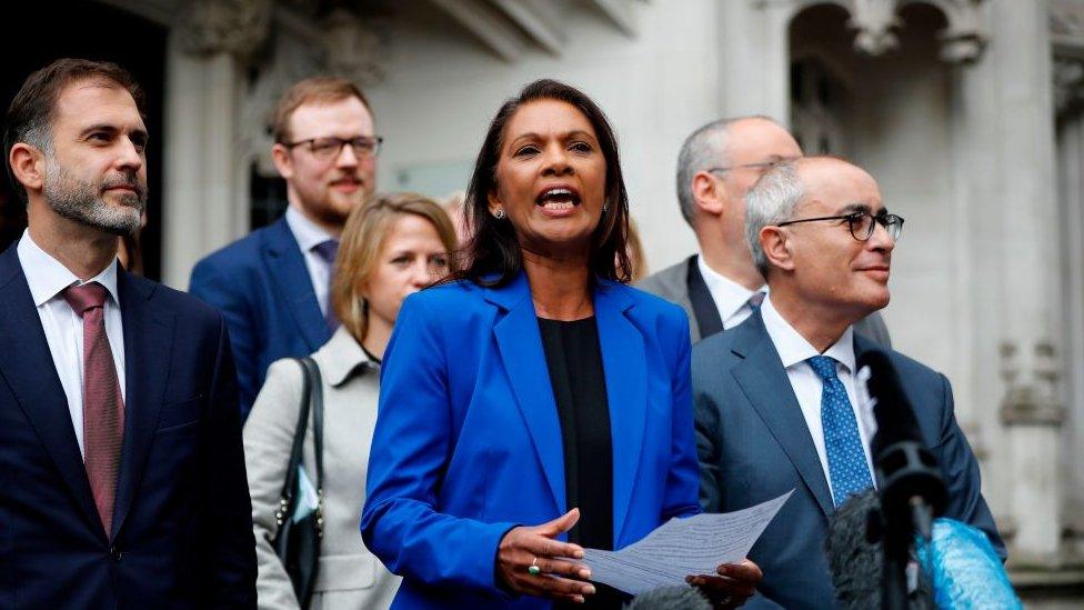 Gina Miller outside the Supreme Court