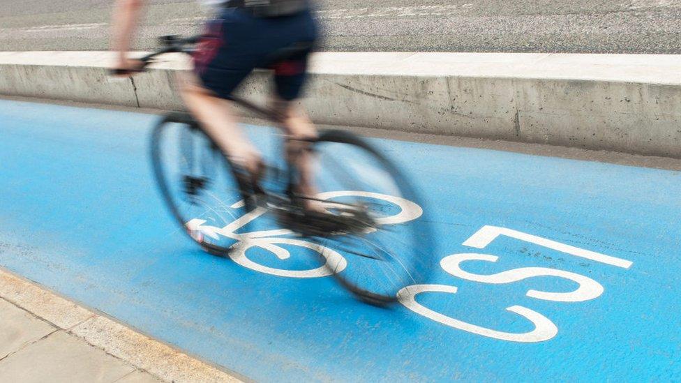 London cycle superhighway (file pic)