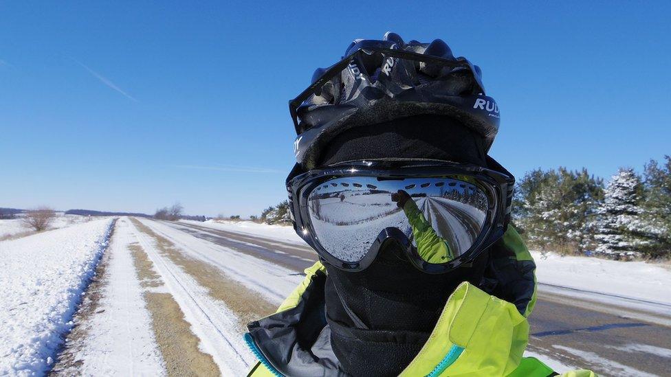 Sarah Outen in Alaska