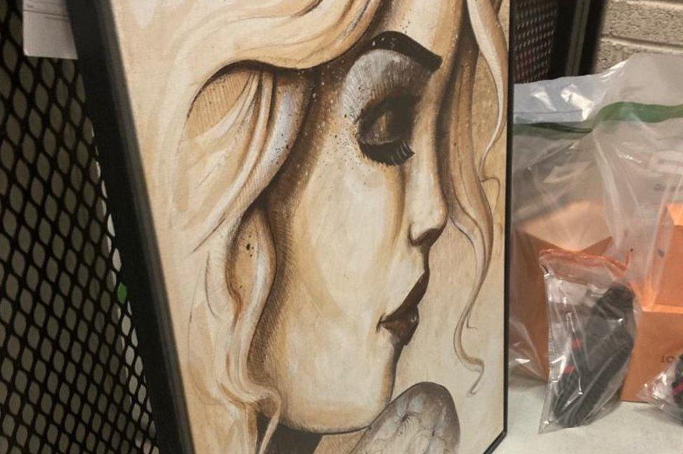 Terry Bradley artwork seized by police