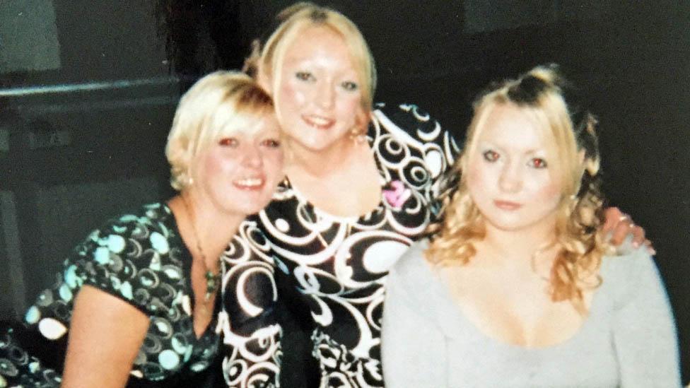 Jessica Whitchurch and her sisters Emma and Beth