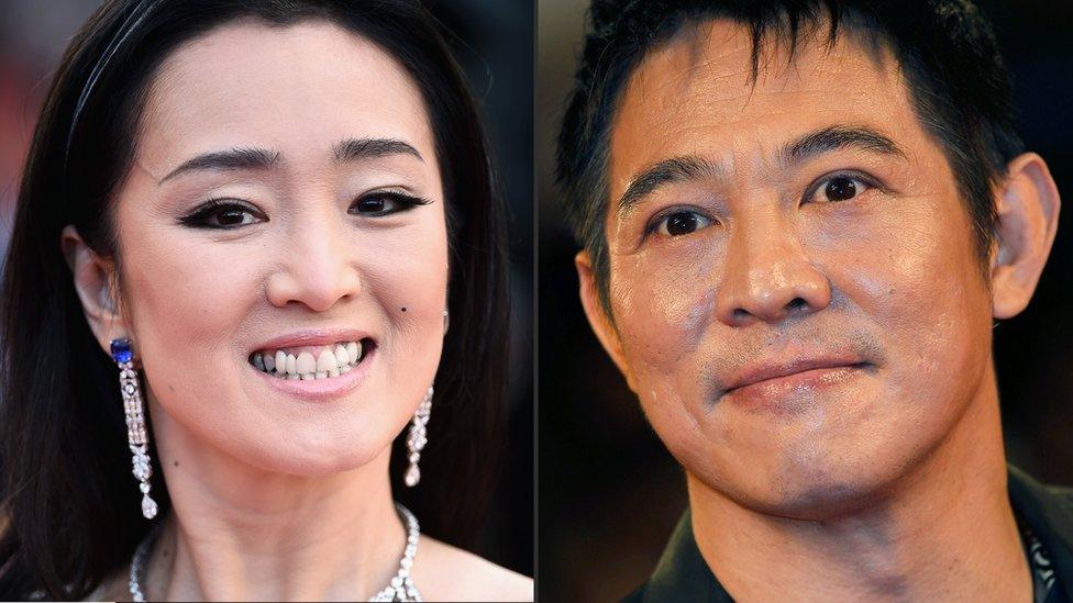 Gong Li and Jet Li