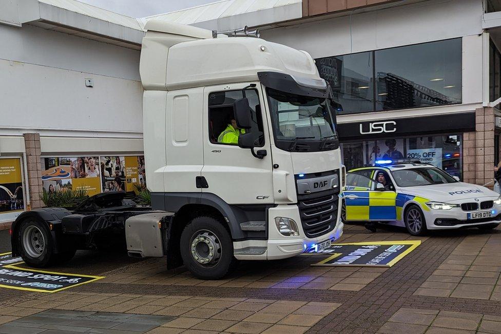 HGV cab parked up