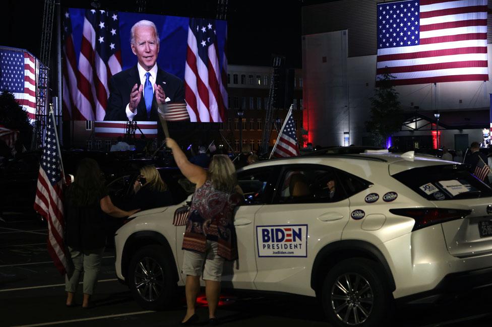 Biden supporters gather in Delaware