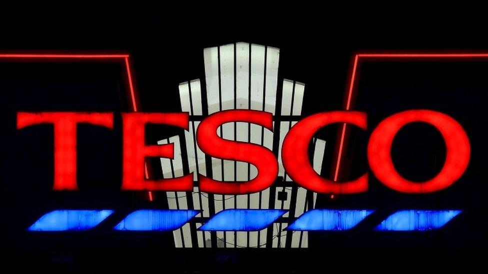 Tesco sign