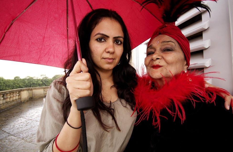 Grandmother Indri with Jasmeen Patheja