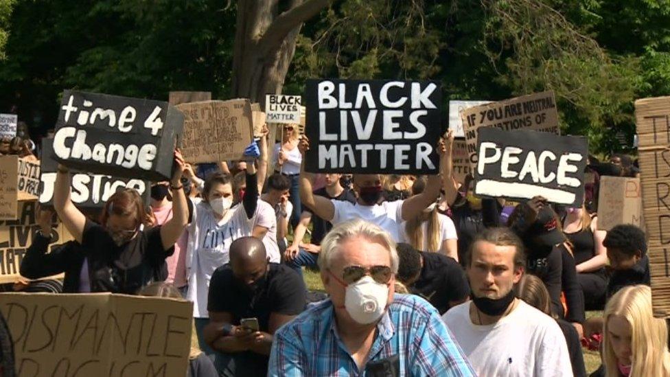 BLM event in Cheltenham, 8 June 2020