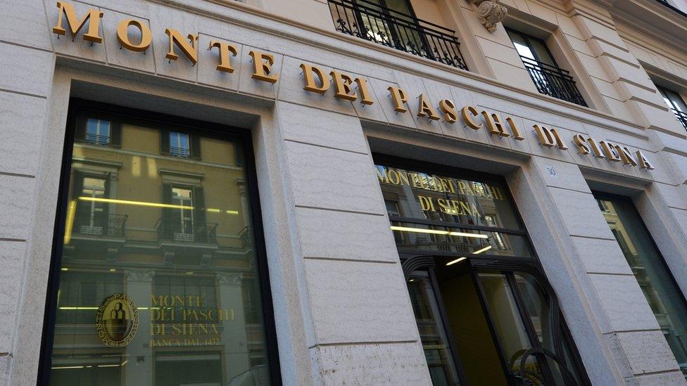 Monte dei Paschi di Siena bank branch in Rome