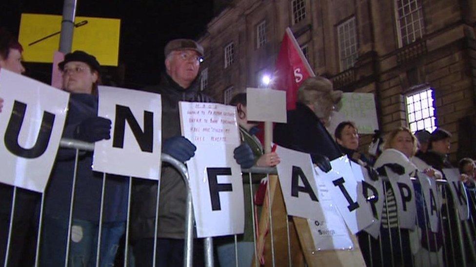 Farepak protest in 2006