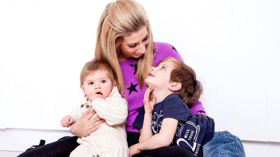 Stacey Solomon and children