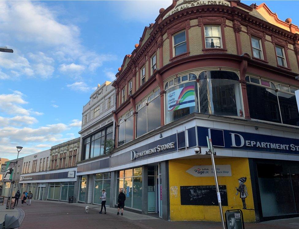 Former Ipswich Cooperative Society buildings and department store, Carr St, Ipswich