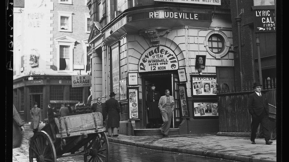 Windmill Theatre on Great Windmill Street, Soho, London