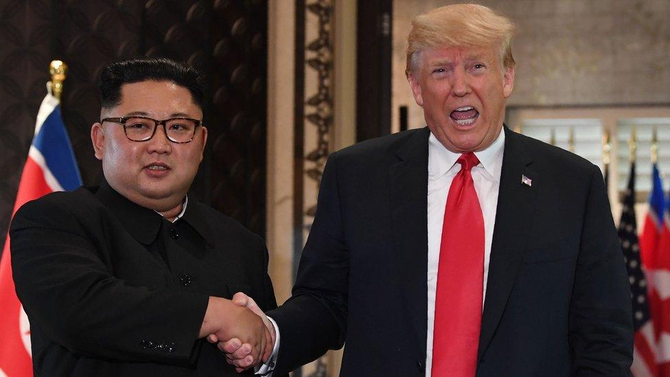 Kim Jong-un and Donald Trump