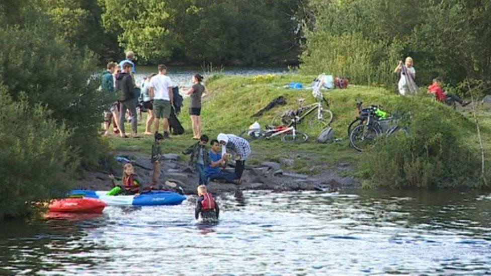 Ardal 'lagoons' Llanberis