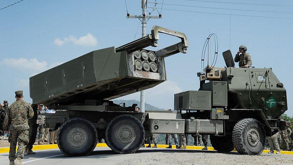 US HIMARS multiple-rocket system - 2016 file pic