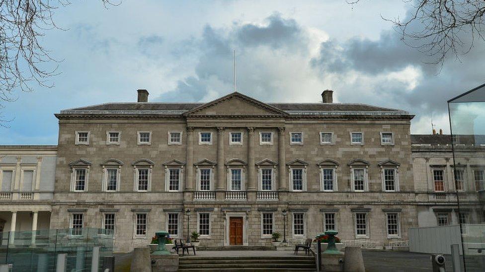 Leinster House is the home of the Irish parliament