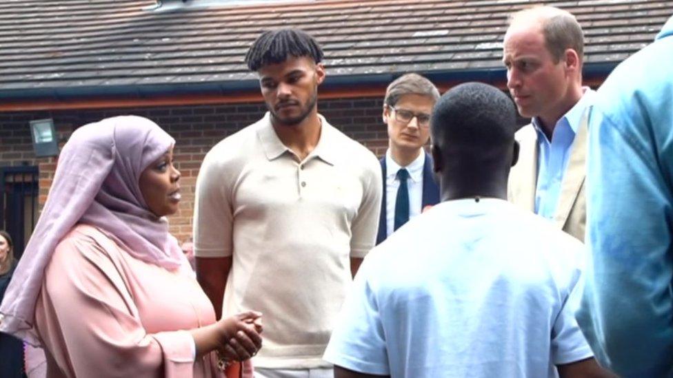 The Prince of Wales during his visit to Sheffield