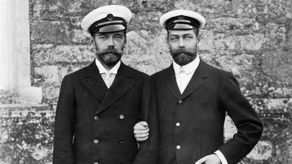 Tsar Nicholas II and King George V