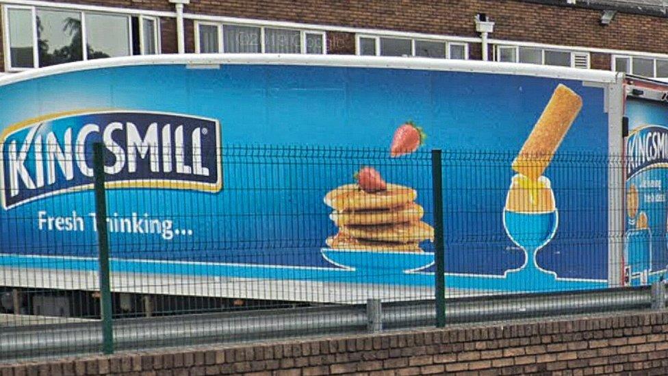 Kingsmill lorry in Cardiff