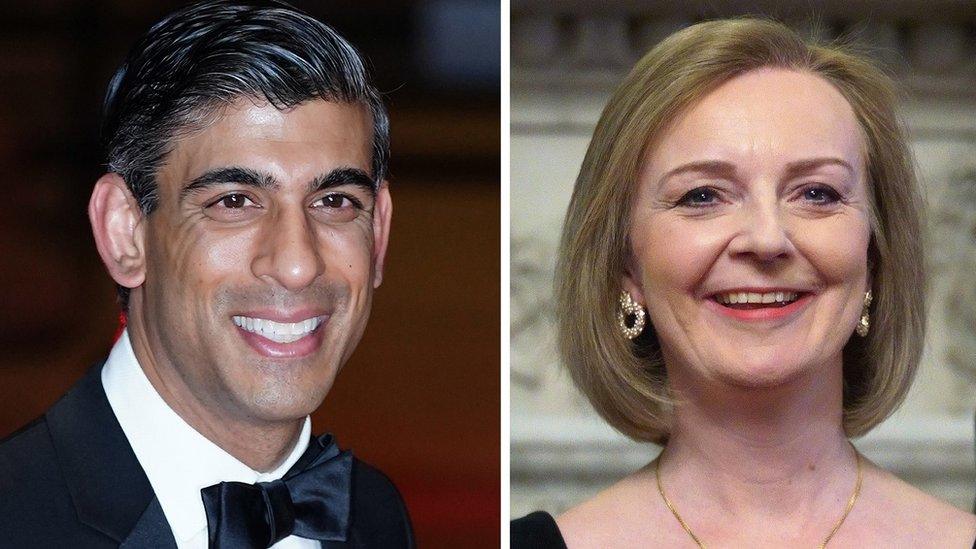 Rishi Sunak and Liz Truss