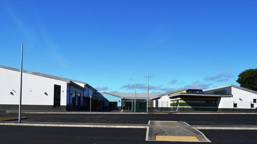 The front elevation of Tenby Church in Wales primary school