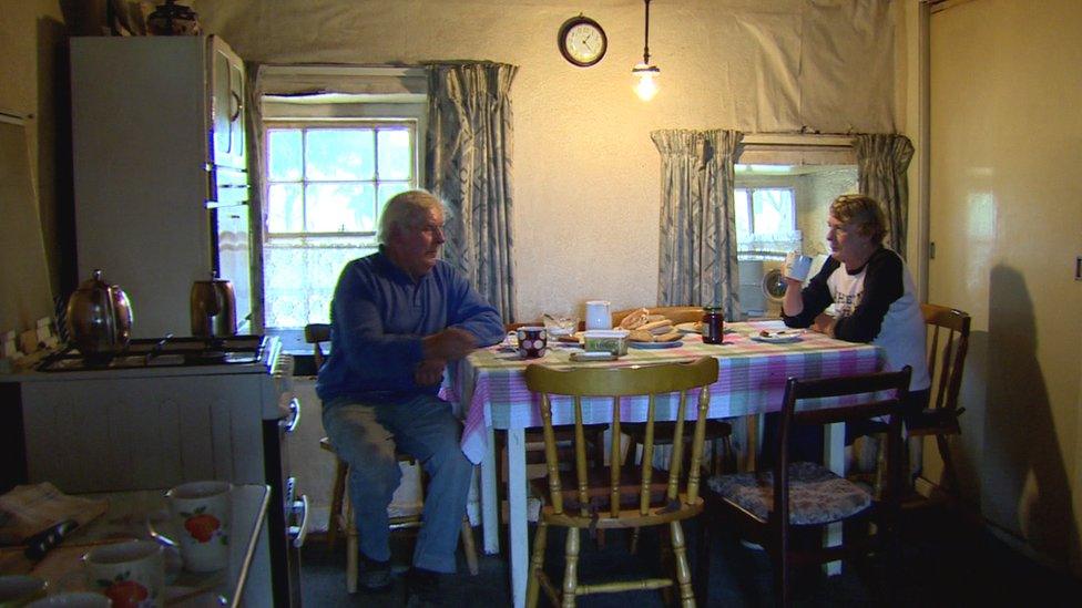 Edward and Eileen Quigley light their home with gaslight