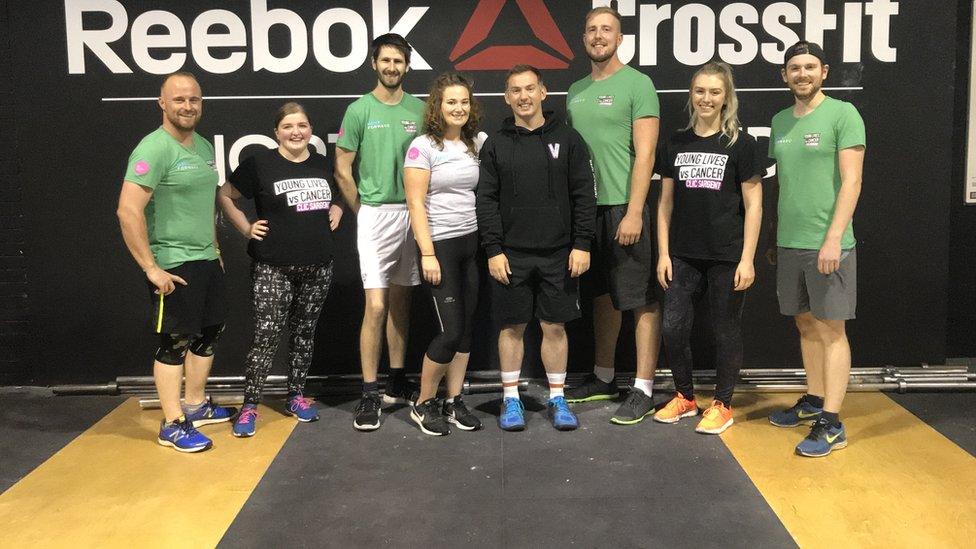 People taking part in crossfit programme