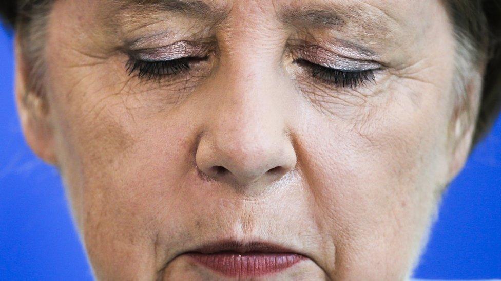 German Chancellor Angela Merkel speaks after the referendum result