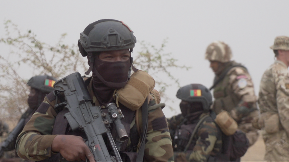 A military training exercise in Senegal