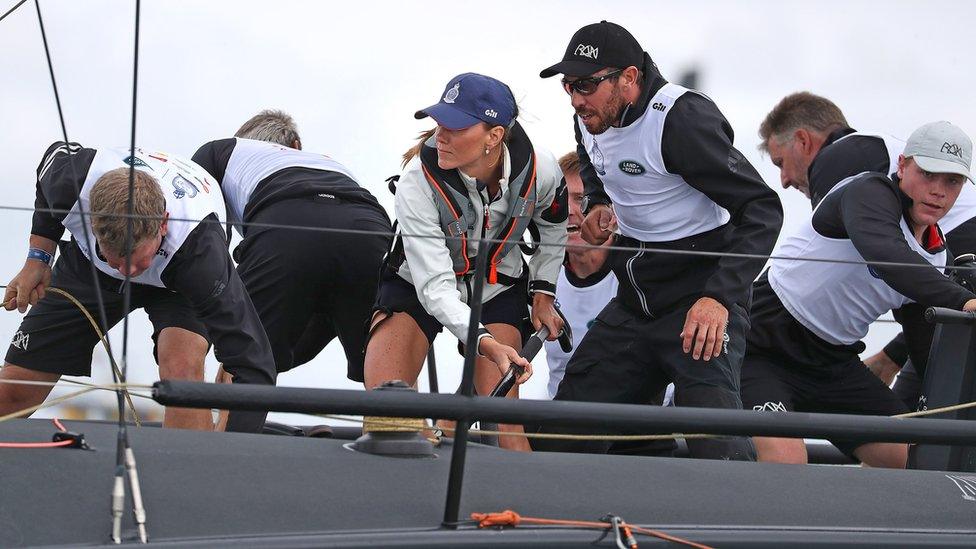 The Duchess of Cambridge and her crew