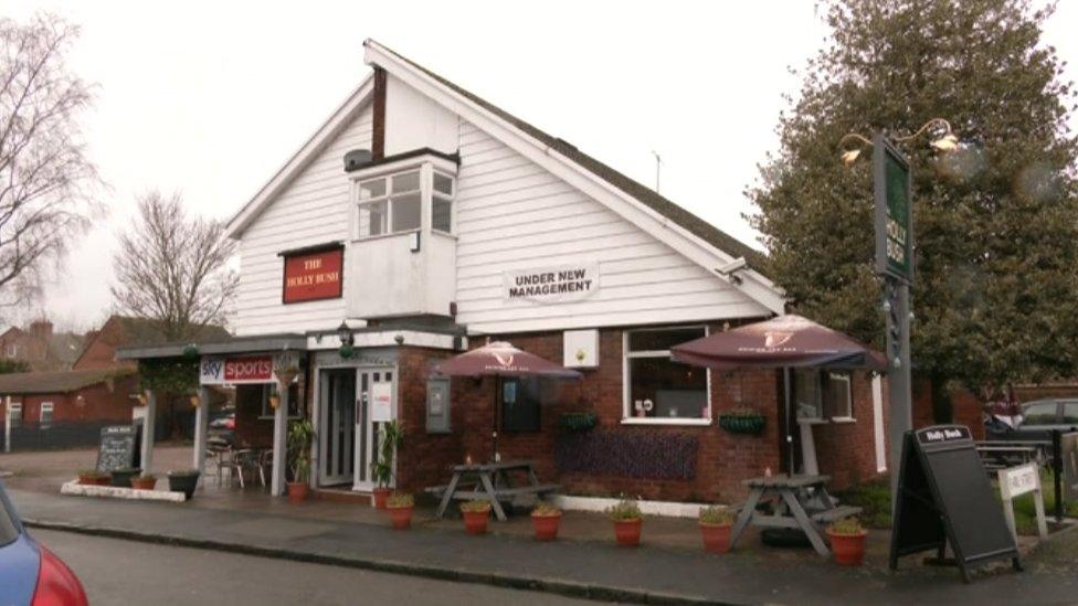 Exterior of The Holly Bush Pub, Leamington