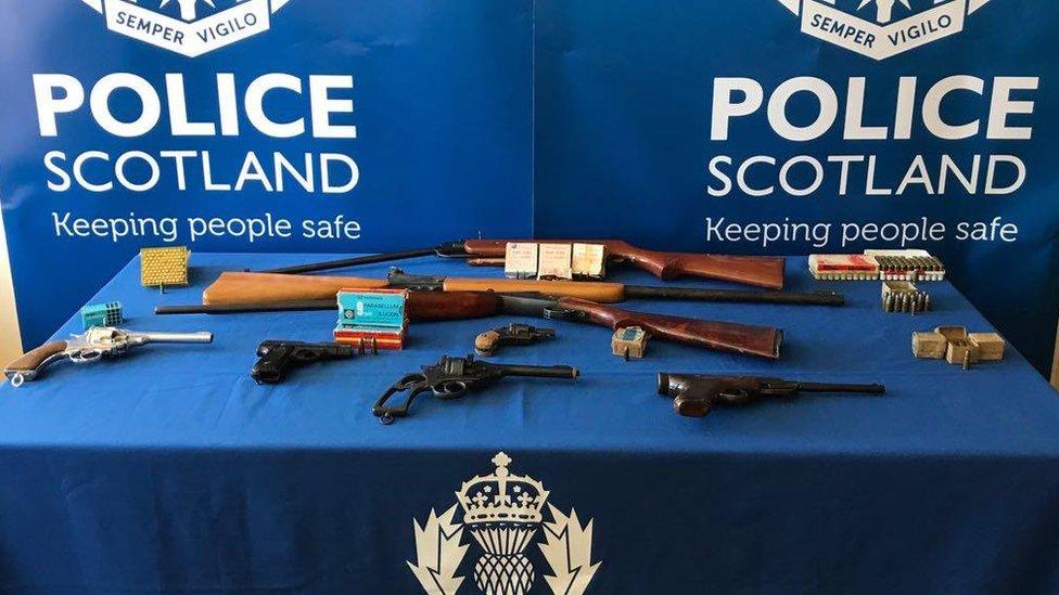 Firearms handed in under an amnesty