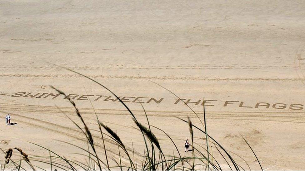 beach sign