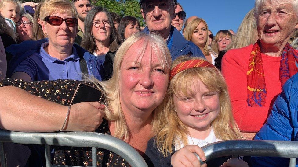 Queenie with mum Jane Thomas