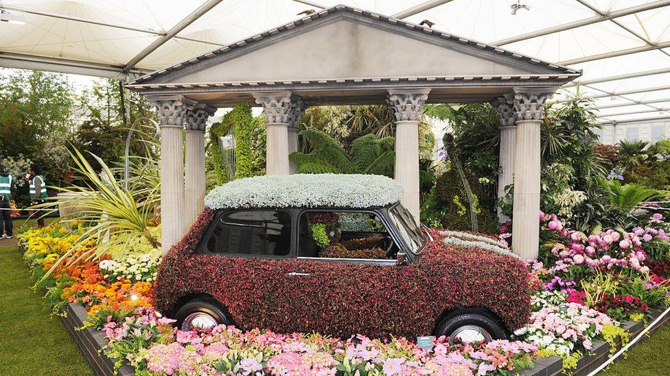 Mini-Cooper-mad-out-of-flowers.