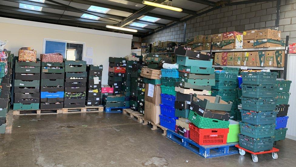 Donations at Bedford Foodbank