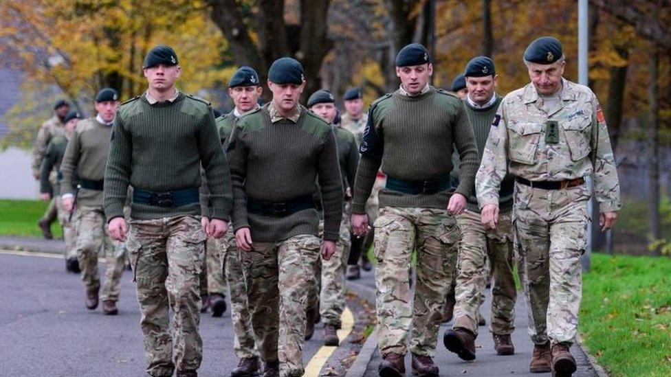 Soldiers from 3 Rifles