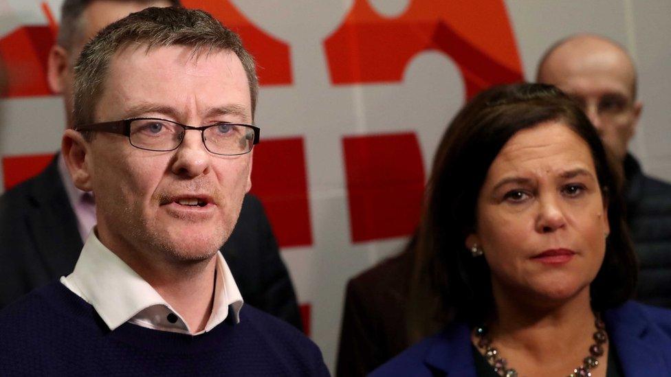 David Cullinane and Mary Lou McDonald