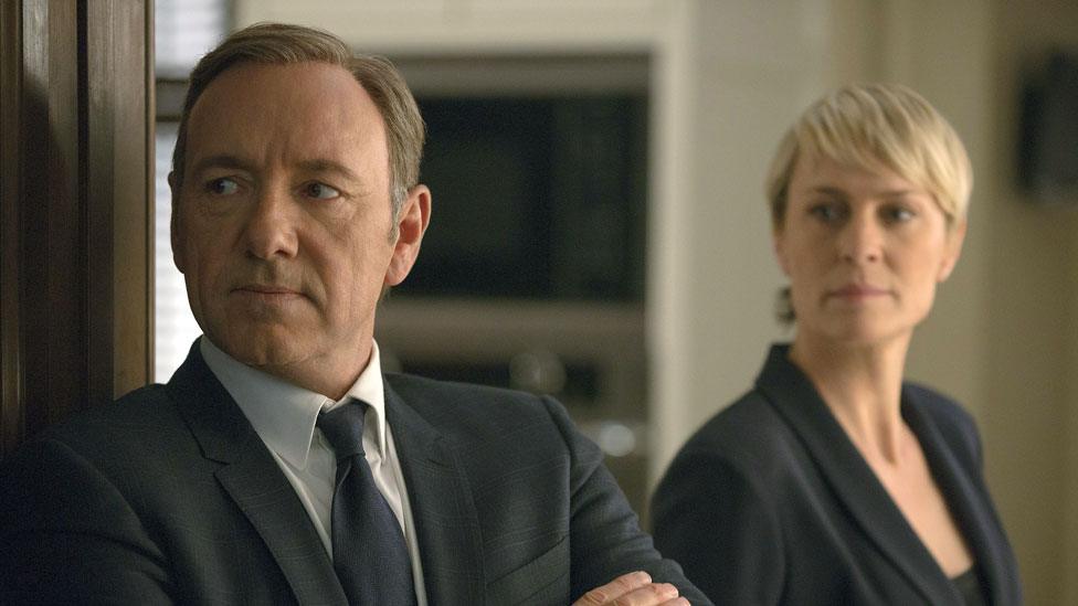 Kevin Spacey and Robin Wright in House of Cards