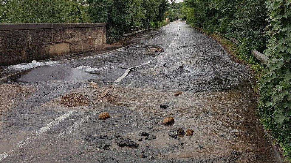 Burst water main