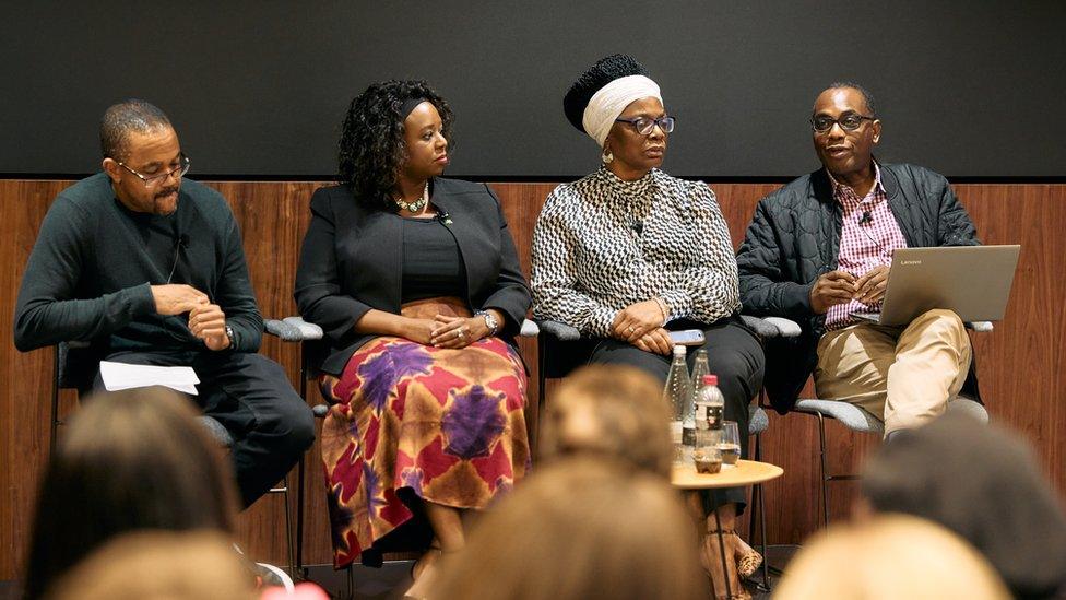 Kehinde Andrews, Muloongo Muchelemba, Councillor Asher Craig, and Journalist Onyekachi Wambu